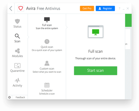 Avira free security suite 2017